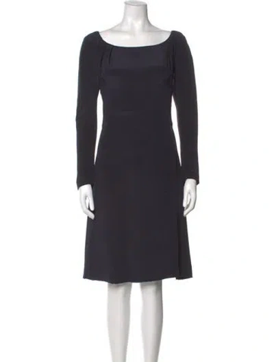Pre-owned Chanel Vintage Knee-length Dress In Blue