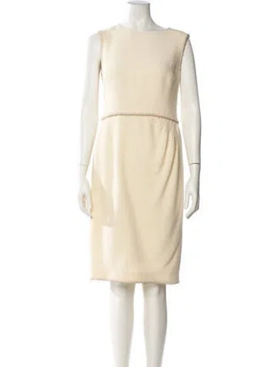 Pre-owned Chanel Vintage Knee-length Dress In Neutral