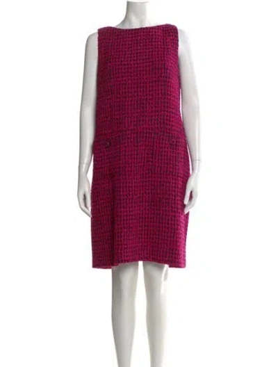 Pre-owned Chanel Vintage Knee-length Dress In Pink