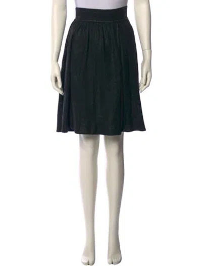 Pre-owned Chanel Vintage Knee-length Skirt In Black