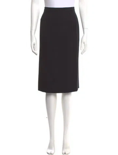 Pre-owned Chanel Vintage Knee-length Skirt In Black