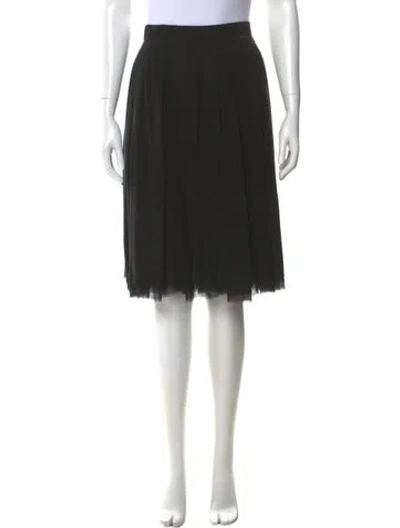 Pre-owned Chanel Vintage Knee-length Skirt In Black