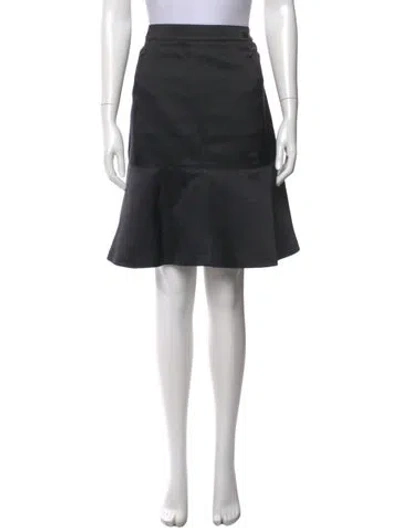 Pre-owned Chanel Vintage Knee-length Skirt In Black