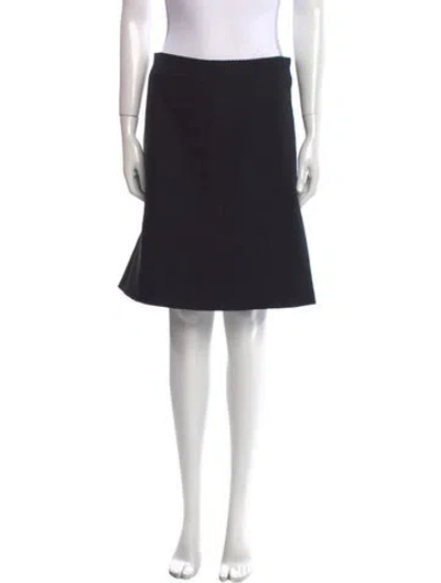 Pre-owned Chanel Vintage Knee-length Skirt In Black
