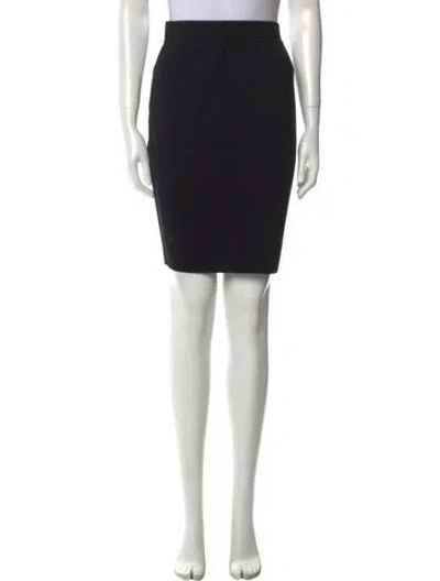 Pre-owned Chanel Vintage Knee-length Skirt In Black