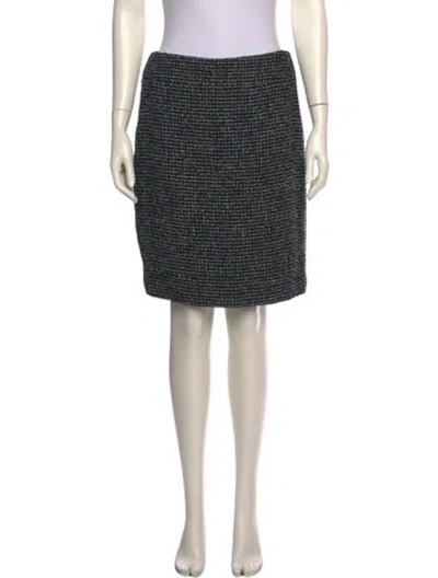Pre-owned Chanel Vintage Knee-length Skirt In Black