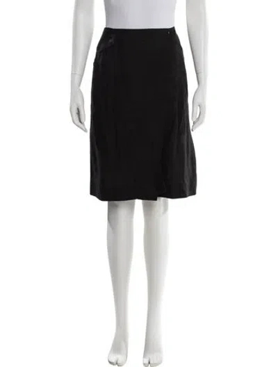 Pre-owned Chanel Vintage Knee-length Skirt In Black