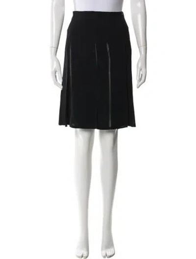 Pre-owned Chanel Vintage Knee-length Skirt In Black