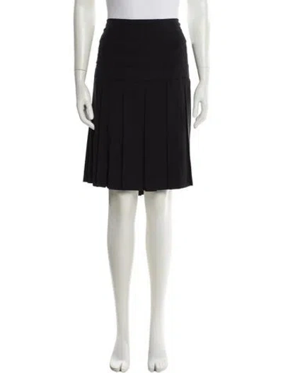 Pre-owned Chanel Vintage Knee-length Skirt In Black