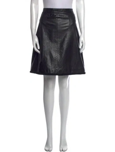 Pre-owned Chanel Vintage Knee-length Skirt In Black