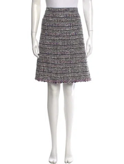 Pre-owned Chanel Vintage Knee-length Skirt In Black