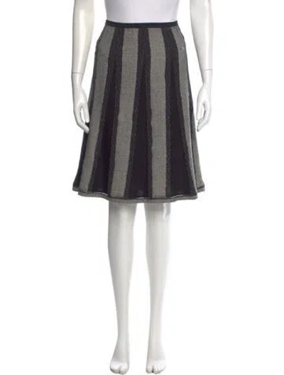 Pre-owned Chanel Vintage Knee-length Skirt In Black