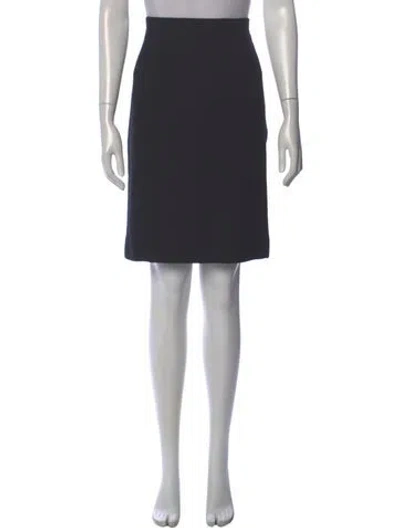 Pre-owned Chanel Vintage Knee-length Skirt In Black