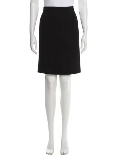 Pre-owned Chanel Vintage Knee-length Skirt In Black