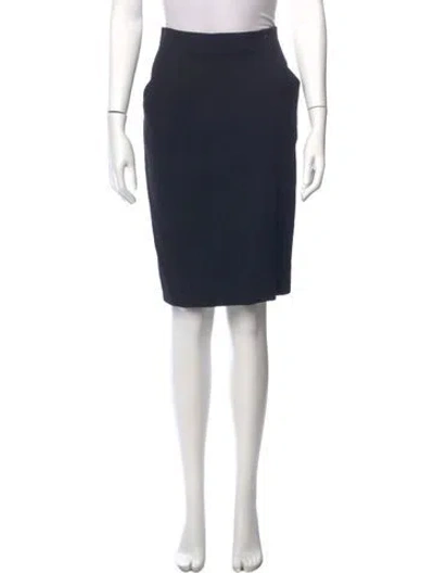 Pre-owned Chanel Vintage Knee-length Skirt In Black