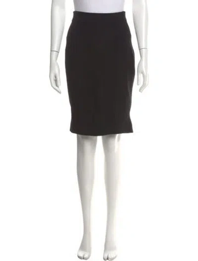 Pre-owned Chanel Vintage Knee-length Skirt In Black