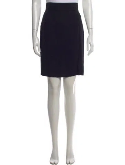 Pre-owned Chanel Vintage Knee-length Skirt In Black