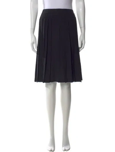 Pre-owned Chanel Vintage Knee-length Skirt In Black