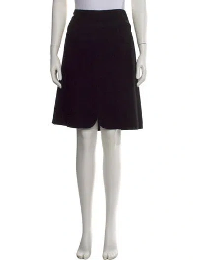 Pre-owned Chanel Vintage Knee-length Skirt In Black