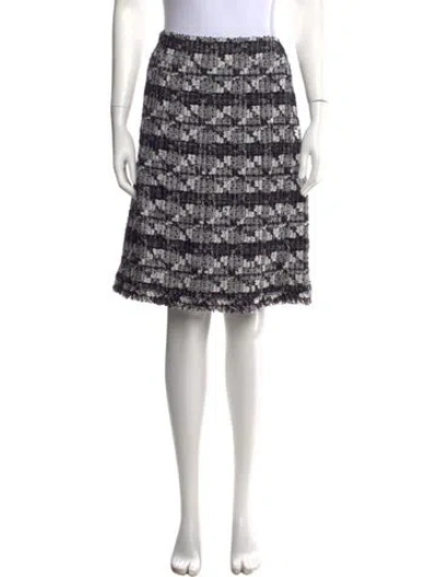Pre-owned Chanel Vintage Knee-length Skirt In Black