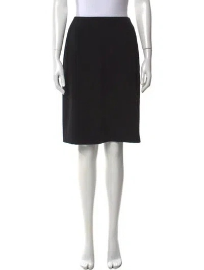 Pre-owned Chanel Vintage Knee-length Skirt In Black