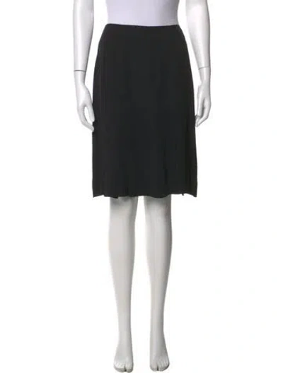 Pre-owned Chanel Vintage Knee-length Skirt In Black