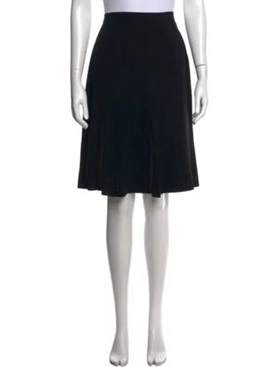 Pre-owned Chanel Vintage Knee-length Skirt In Black