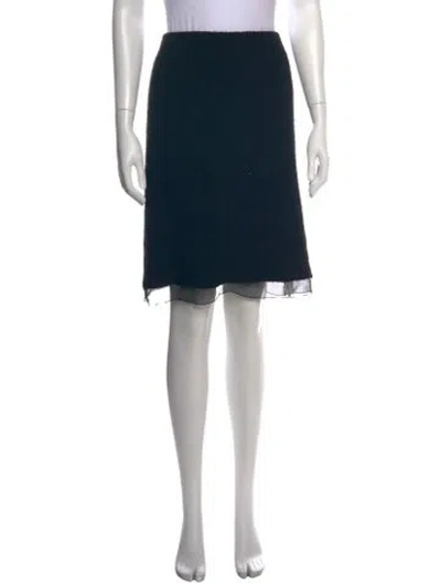 Pre-owned Chanel Vintage Knee-length Skirt In Black