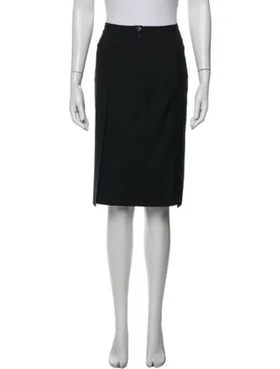 Pre-owned Chanel Vintage Knee-length Skirt In Black