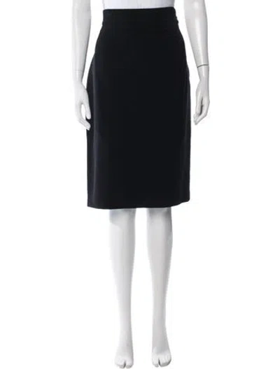 Pre-owned Chanel Vintage Knee-length Skirt In Black
