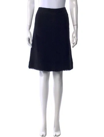 Pre-owned Chanel Vintage Knee-length Skirt In Black/metallic