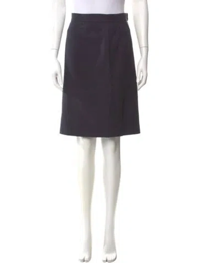 Pre-owned Chanel Vintage Knee-length Skirt In Blue