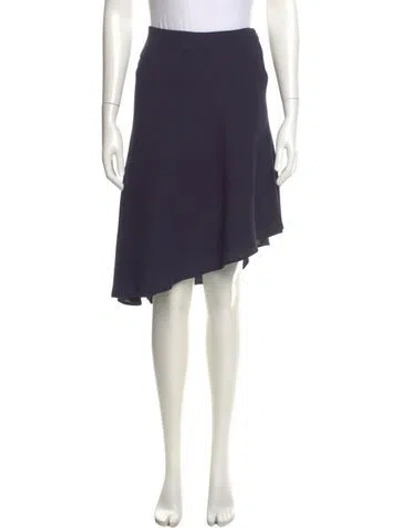 Pre-owned Chanel Vintage Knee-length Skirt In Blue