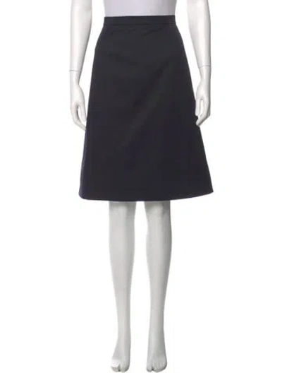 Pre-owned Chanel Vintage Knee-length Skirt In Blue