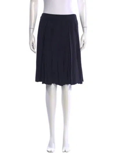 Pre-owned Chanel Vintage Knee-length Skirt In Blue