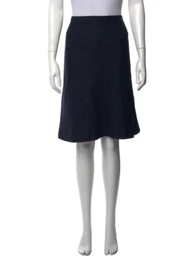 Pre-owned Chanel Vintage Knee-length Skirt In Blue