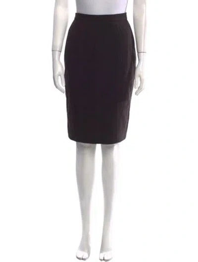 Pre-owned Chanel Vintage Knee-length Skirt In Brown