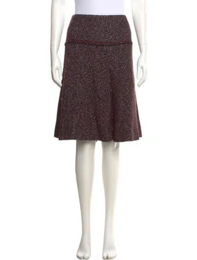 Pre-owned Chanel Vintage Knee-length Skirt In Brown