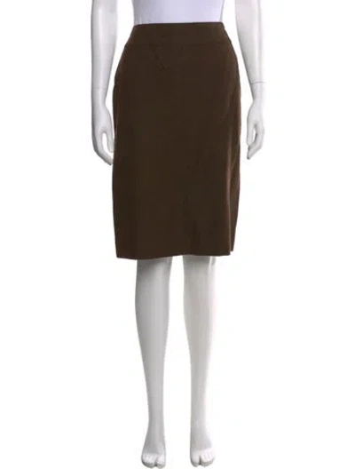 Pre-owned Chanel Vintage Knee-length Skirt In Brown