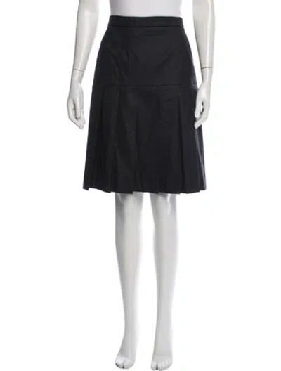 Pre-owned Chanel Vintage Knee-length Skirt In Gray