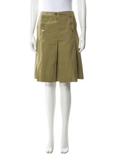 Pre-owned Chanel Vintage Knee-length Skirt In Green
