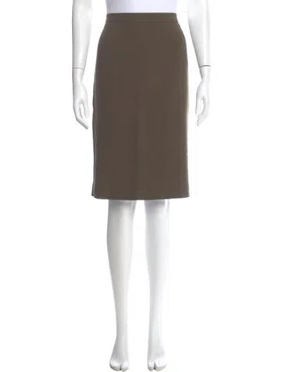 Pre-owned Chanel Vintage Knee-length Skirt In Green