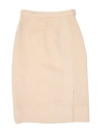 Pre-owned Chanel Vintage Knee-length Skirt In Neutral