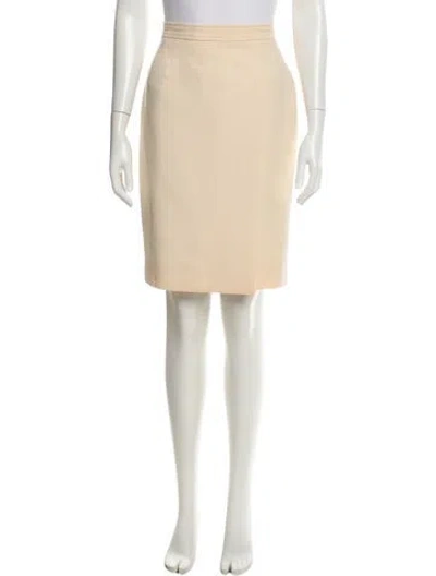 Pre-owned Chanel Vintage Knee-length Skirt In Neutral