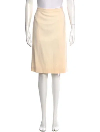 Pre-owned Chanel Vintage Knee-length Skirt In Neutral