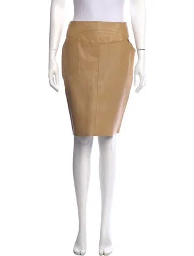 Pre-owned Chanel Vintage Knee-length Skirt In Neutral