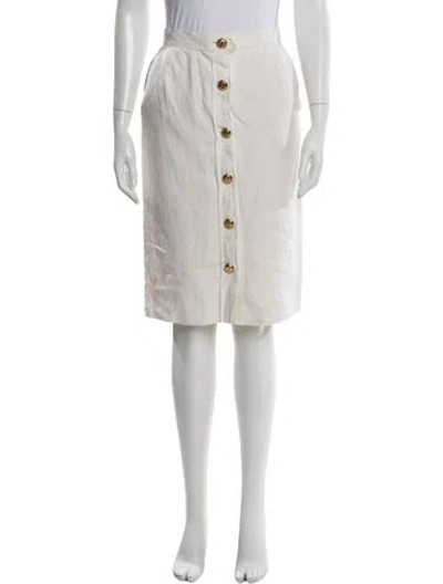 Pre-owned Chanel Vintage Knee-length Skirt In Neutral