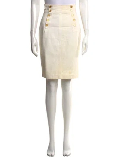Pre-owned Chanel Vintage Knee-length Skirt In Neutral
