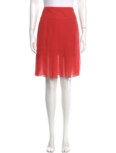 Pre-owned Chanel Vintage Knee-length Skirt In Red