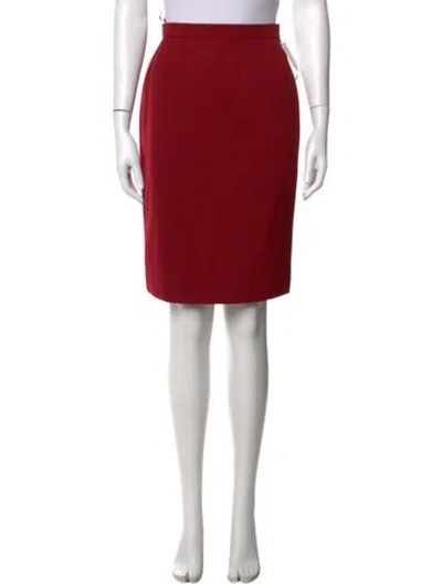 Pre-owned Chanel Vintage Knee-length Skirt In Red